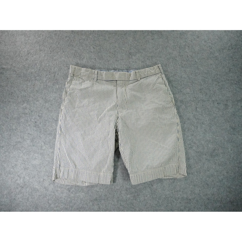 Polo Ralph Lauren Shorts Mens 31 Blue Stripe Classic Fit Seersucker‎ 8.5" Inseam